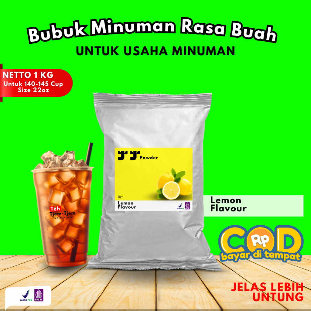 

LEMON TEA - BUBUK MINUMAN RASA LEMON BUBUK PREMIUM BUBUK TEH HALAL