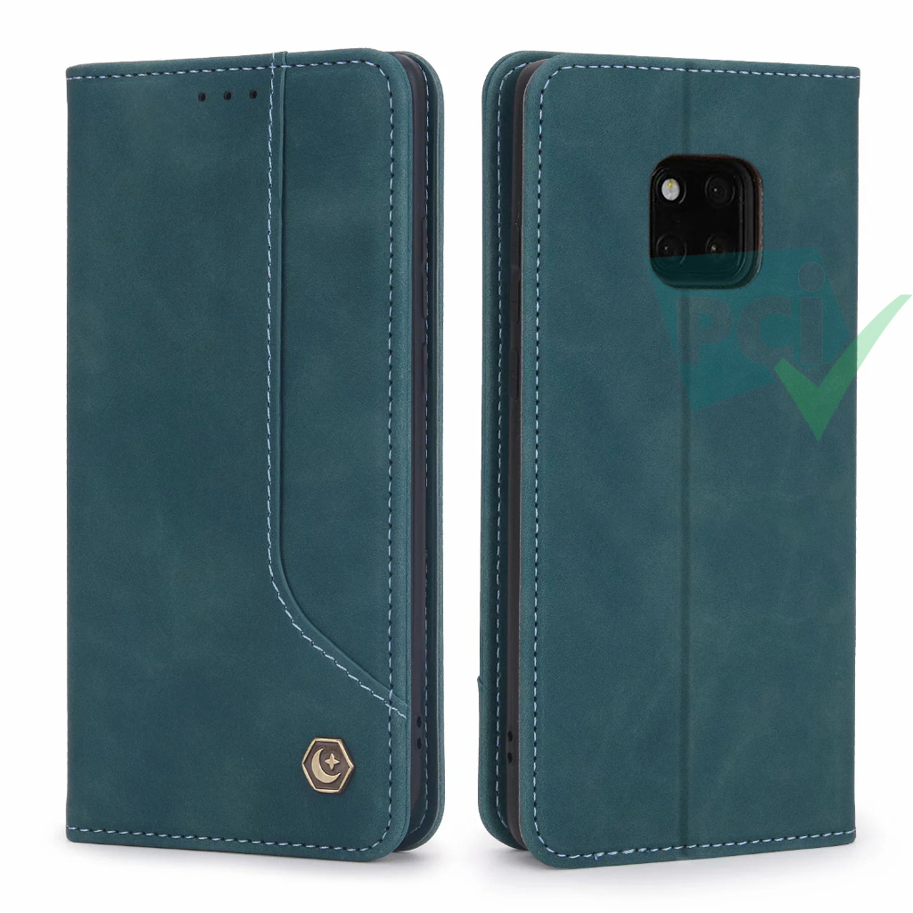 Case Huawei Mate 20 Pro Wallet Extra Card Genuine Pola Full 360 Degree Super Mewah Flip Cover Auto L