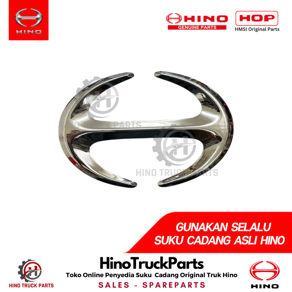 Emblem Hino Dutro Logo Grill Hino Dutro Asli