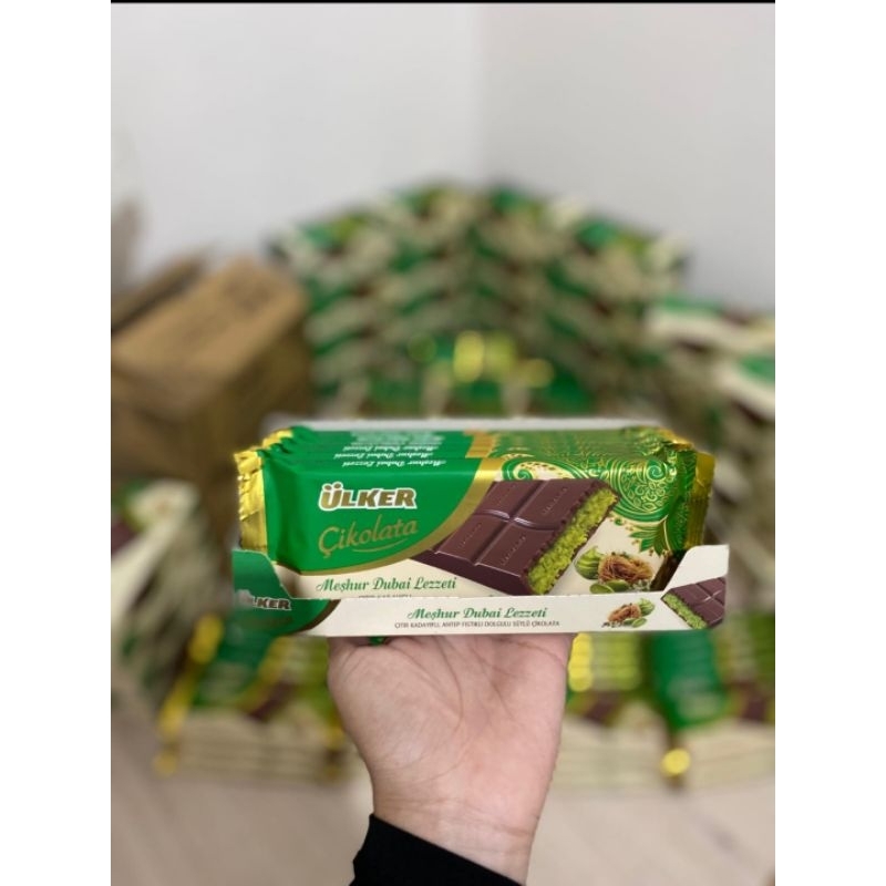 

Coklat kunafe pistachio Dubai Viral made in Turki murah dan original ready stok.
