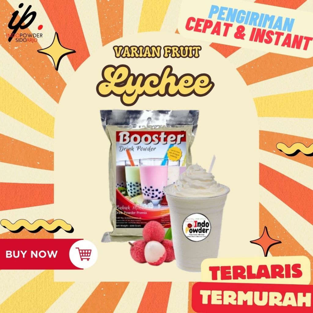 

Bubuk Minuman rasa Leci 1 Kg / Lychee / Bubuk Leci 1 Kg / Bubuk Lecy 1kg / INDOPOWDER BOOSTER