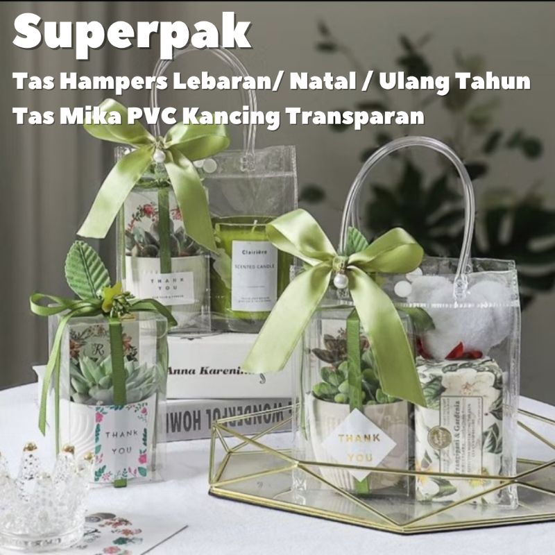 

[ GROSIR PER 10 PCS ] Tas Mika Kancing Uk 25x10x25 Hampers Goodie Bag Premium