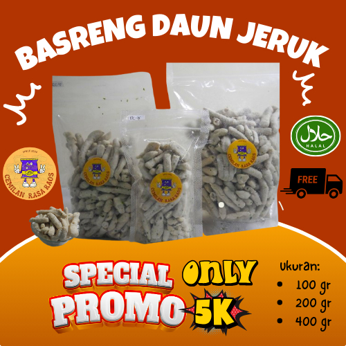 

Basreng / Basreng Daun Jeruk/ Bareng Stick Ori/ Basreng Asin