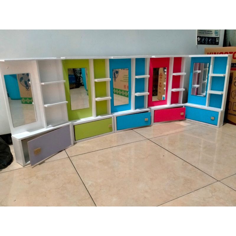 Cermin Rias Minimalis/Rak Kosmetik Gantung/Rak Rias Gantung
