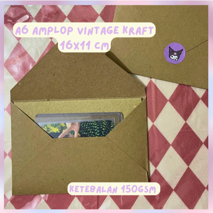 

[BS COD] (10PCS) AMPLOP KRAFT A6 (UK 16CM X 11CM)