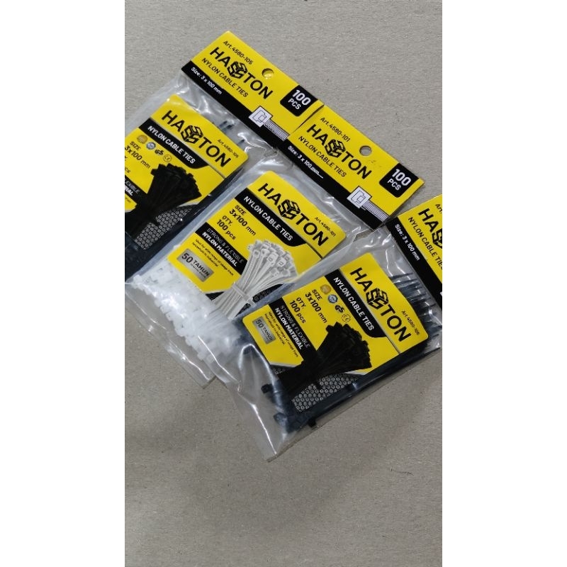 

HASSTON Kabel Ties 3x100mm / Nylon Cable Ties 10cm isi 100pcs