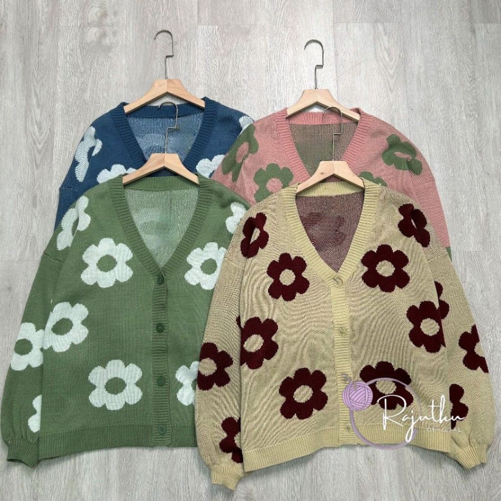 Official Rajutku Kancing 4 Cardigan Rajut premium Quality