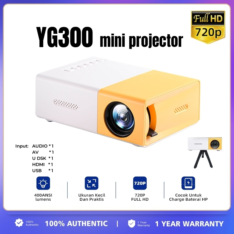 Mini Projector LED YG300 / YG-300 / YG 300 LCD Portable Projector Home