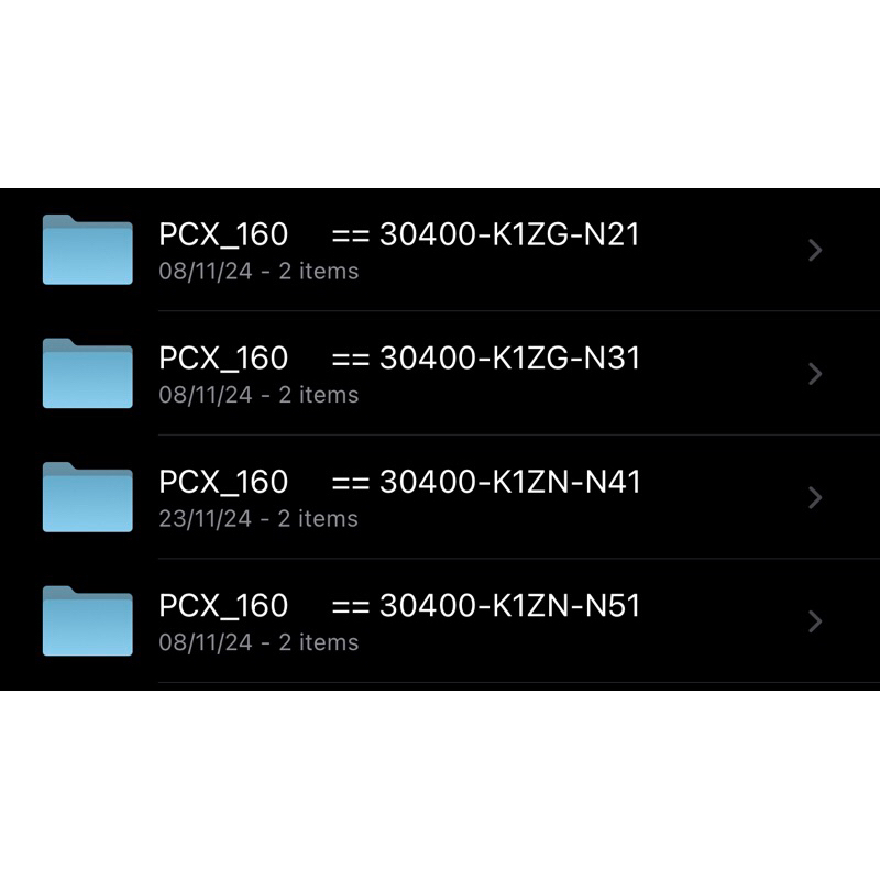 File BIN & XDF PCX 160 Series