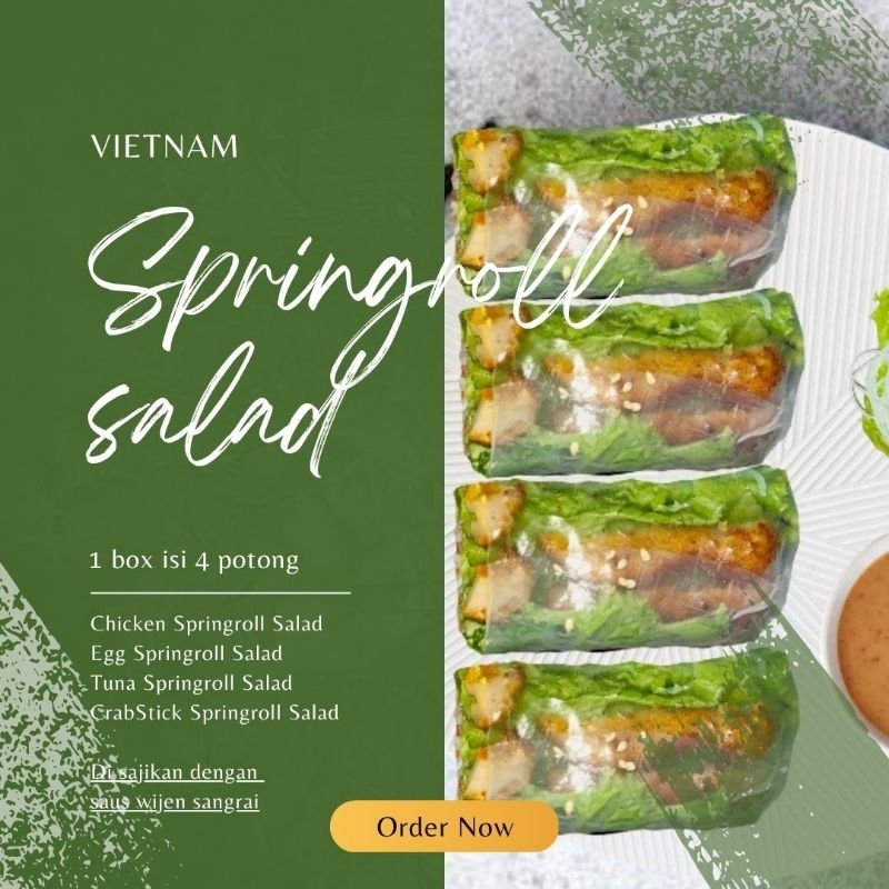 

Vietnam Springroll Salad Isi 4 Potong by.Marsha