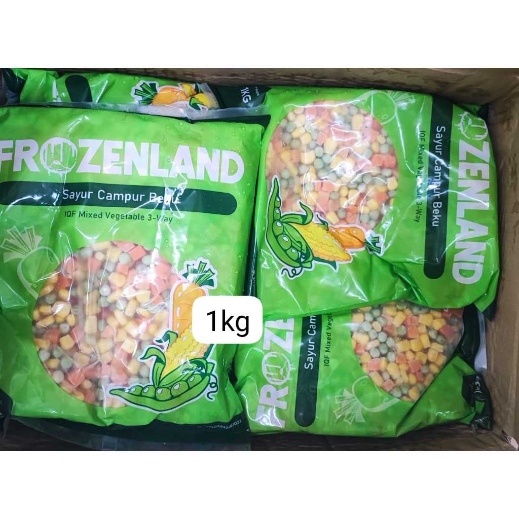 

Sayuran beku mix vegetables frozen 1 kg 3 ways 1000 gram import