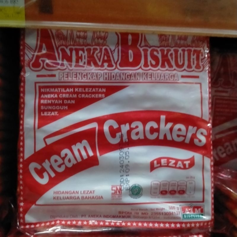 

AIM Aneka Cream Cracker 250gr, 300gr, 350gr, Top 300gr