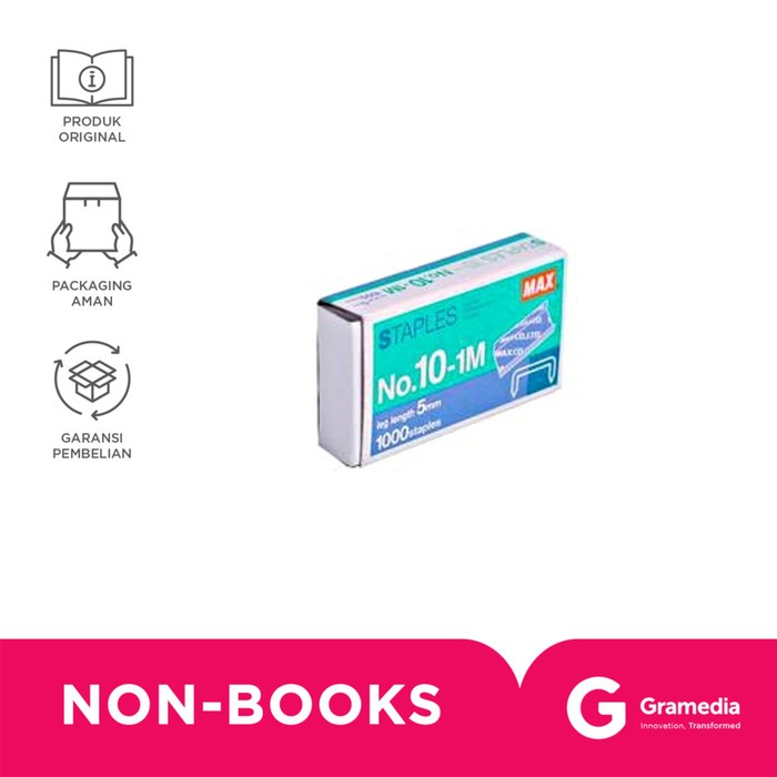 

Gramedia Medan - MAX STAPLES 10-1M U/PC