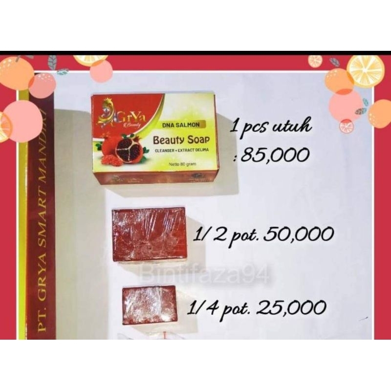 sabun DNA salmon GRYA beauty