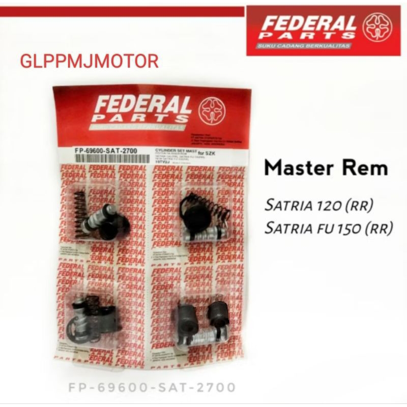 FEDERAL Master Rem Belakang Satria 120 R Satria Fu F 150 New Satria Ru 2t 2tak 2 Tak Cylinder Set Ma