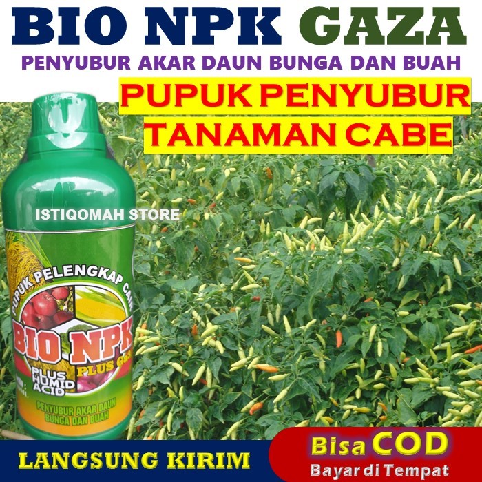 Pupuk Pelebat Cabe Rawit NPK GAZA 500ml - Pupuk Pelebat Buah Cabe Dan Anti Rontok - Pupuk Pelebat Bu
