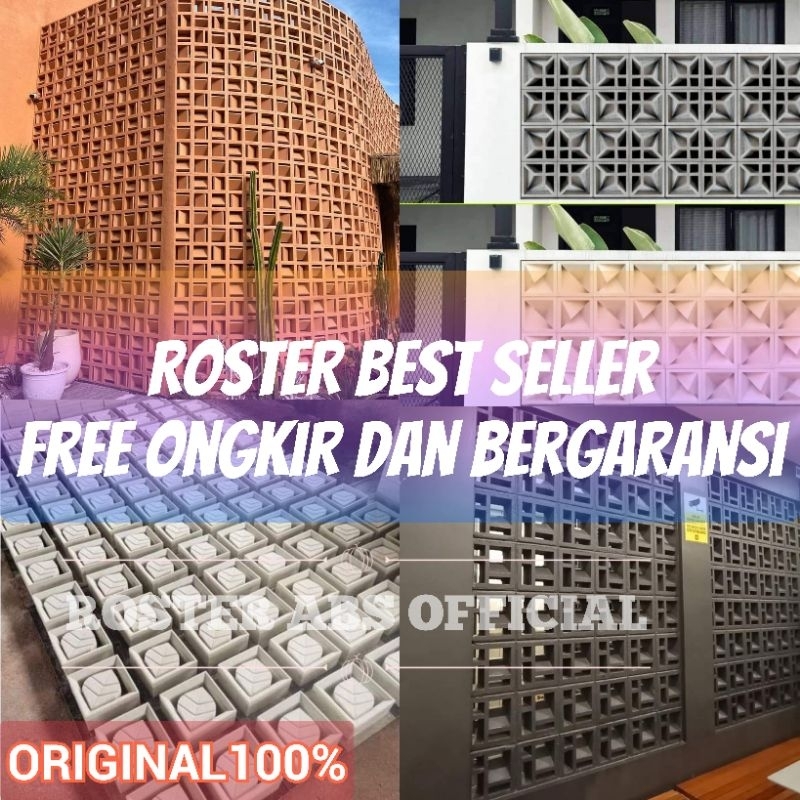 roster beton minimalis/roster unik/loster lubang angin/loster rumah/pagar sekat