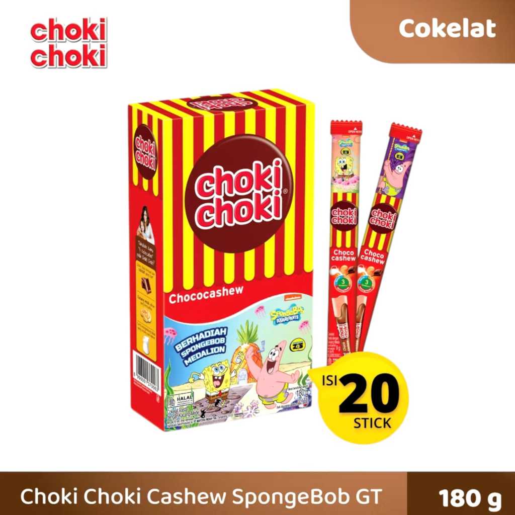 

Choki Choki Edisi SPONGEBOB (20 stik @ 9 g)