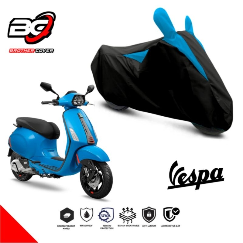 Sarung Motor Vespa Matic WATERPROOF pelindung motor Vespa  Matic anti air & panas matahari Cover mot