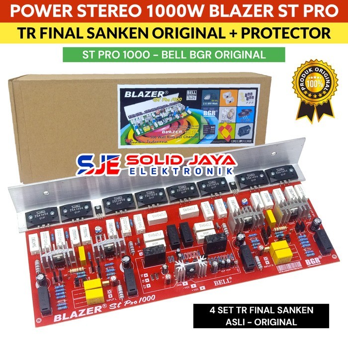 POWER BLAZER STEREO 1000W ST PRO PLUS PROTEKTOR TR SANKEN JAPAN JEPANG ASLI ORI 1000 W WATT