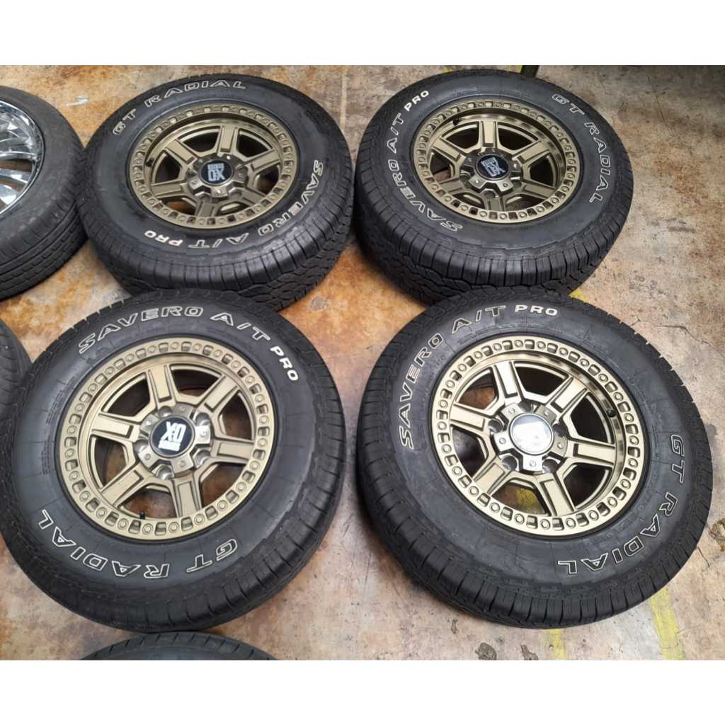 Velg Mobil Bekas Ring 15 Lubang Baut 5 XD SERIES R15X8 5X139,7 ET10 BAN GT 235 70 R15
