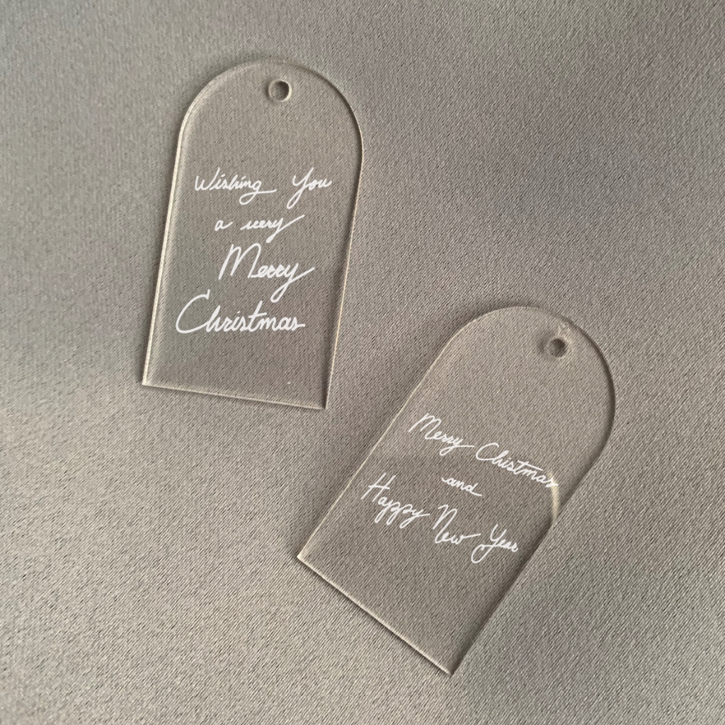 

Christmas Tag Natal Akrilik Merry Christmas Hampers Tag Souvenir Kado Gift Label Tag Hiasan