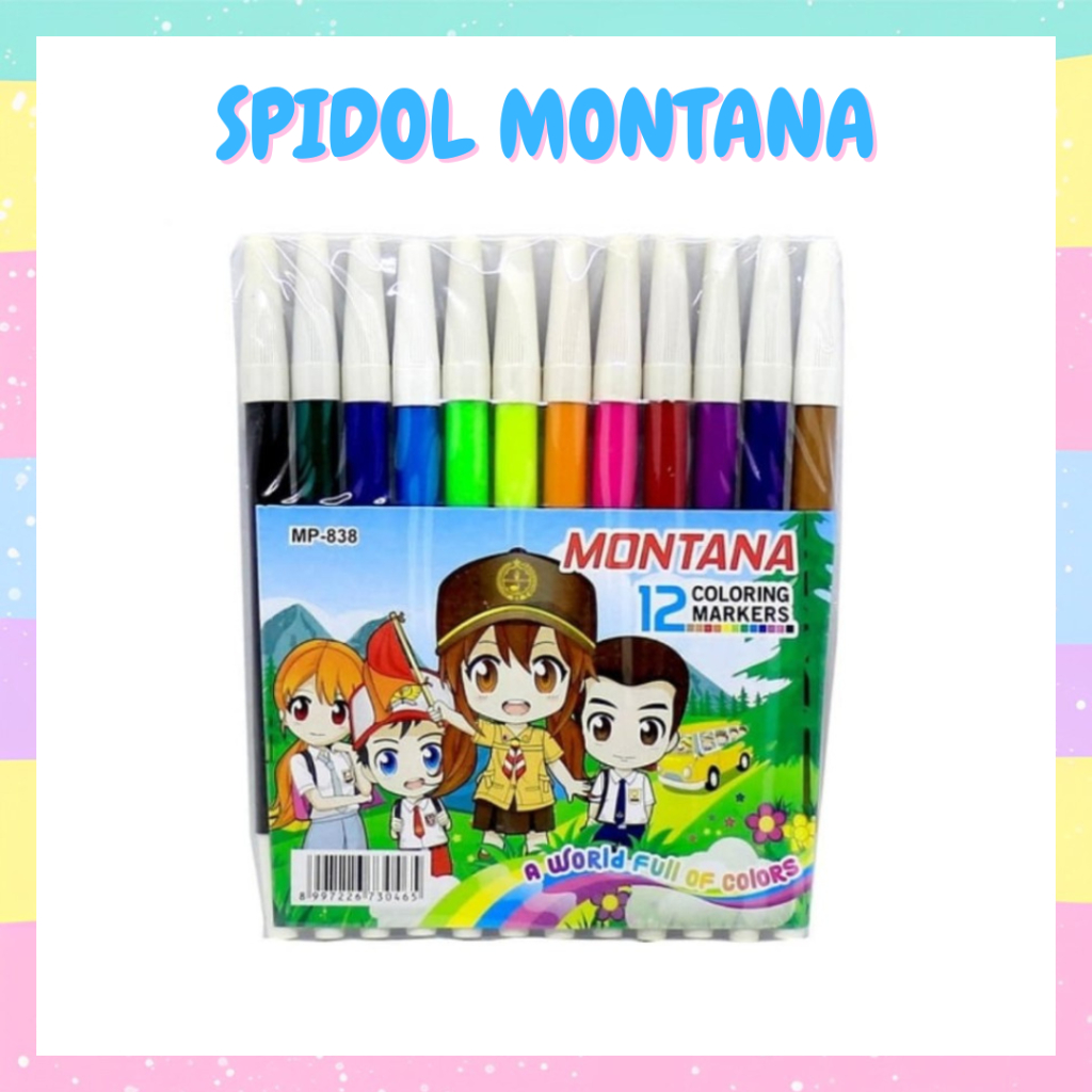 

Spidol montana 12 colors