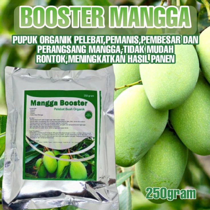 Potongan spesial Pupuk Organik Booster Pelebat Pemanis Buah Mangga Pupuk Mangga Cepat Berbuah Lebat 