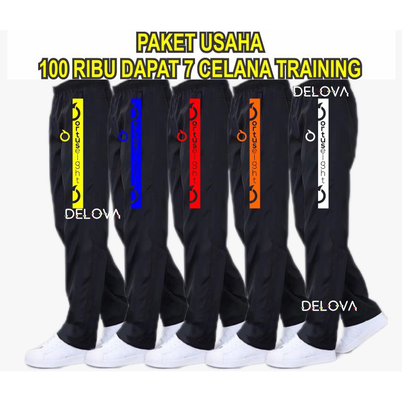 PROMO 100Ribu 7Pcs Celana Panjang TRAINING ORTUSEIGHT/Celana Sport Panjang Unisex Terlaris Celana Ol