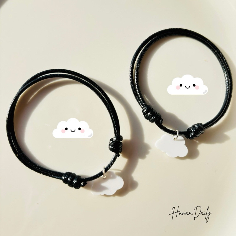 Gelang Couple Awan White / Gelang waterproff awan White