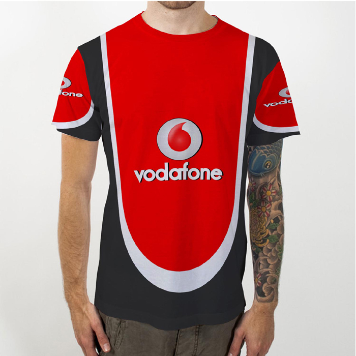Kaos Vodafone Racing Tshirt Fullprint Bahan Polyester Jersey [PO 3 Hari]