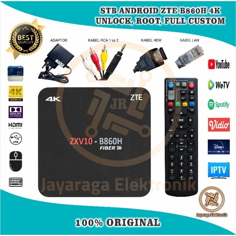 STB Android Smart TV Box B86OH 4K Hybrid Full Root Full Custom Full Fitur | Mengubah tv jadul menjad