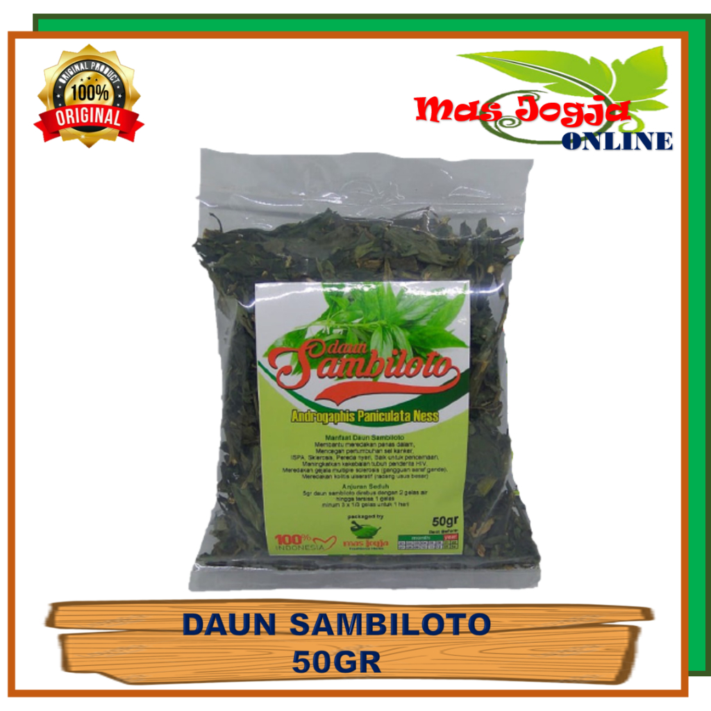 

Daun Sambiloto Kering Curah 50gr