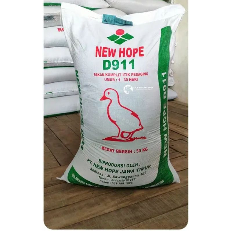 New Hope D911 Pakan Itik Entok Bebek Unggas Pedaging