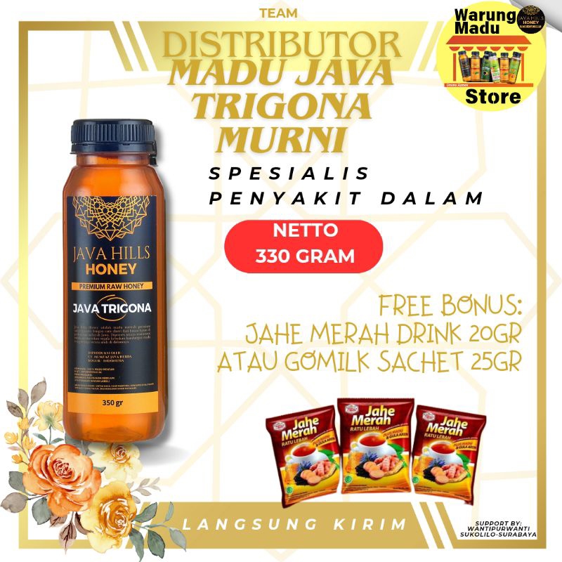 

Madu JAVA TRIGONA javahills honey asam lambung manis 330gram