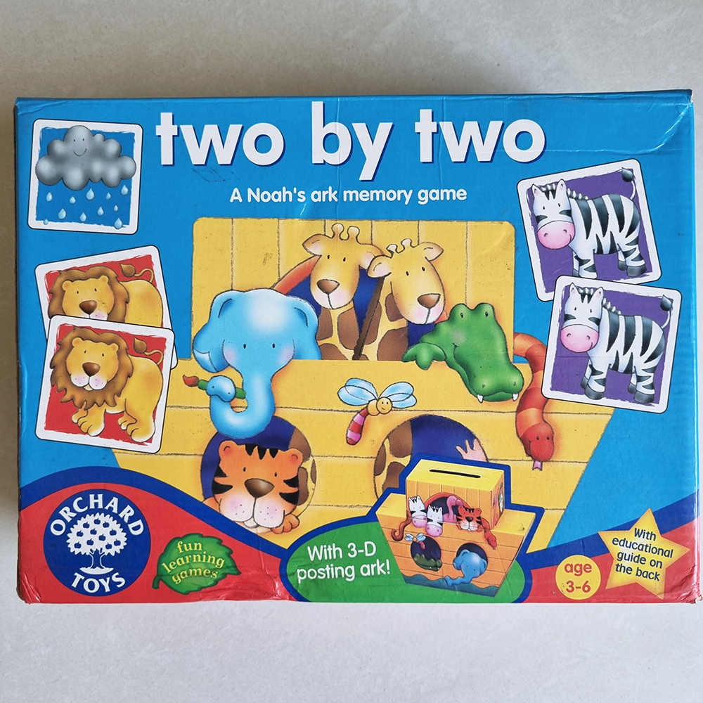 PRELOVED MAINAN ANAK TWO BY TWO A NOAH'S ARK MEMORY GAME ORCHARD TOYS KOMPLIT