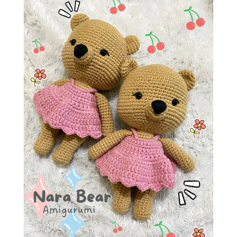 Boneka Rajut Amigurumi Nara Bear
