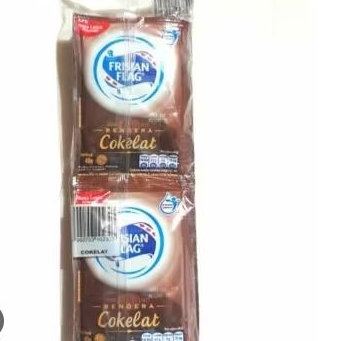 

susu frisian flag rasa coklat 1pak saset 6pcs