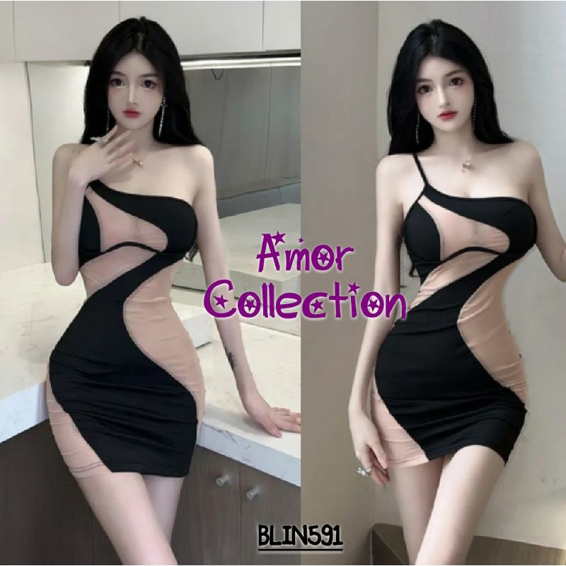 Lingerie seksi clubbing dress spandex BLIN591 by AMOR COLLECTION