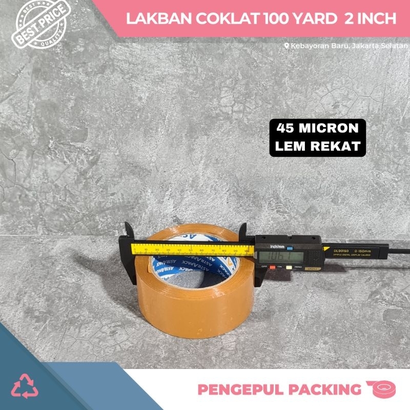 

LAKBAN 2 INCH 100 YARD FULL KUALITAS DAIMARU BENING DAN COKLAT