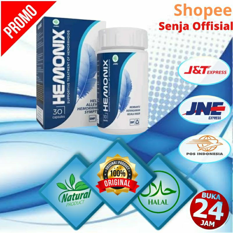 Hemonix Original Obat Ambiyen Atasi Wasir Ambeien Herbal Alami