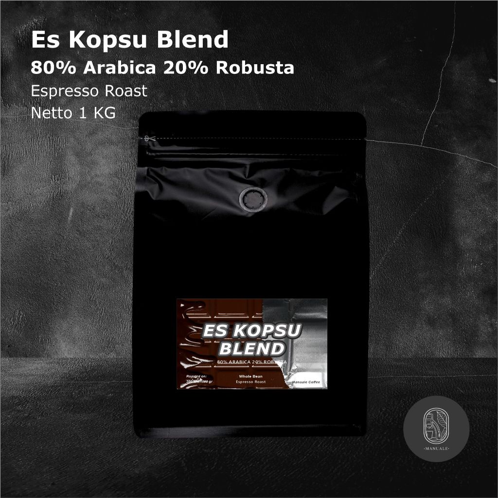 

Manuale Coffee Biji Kopi Es Kopi Susu Blend 80% Arabica 20% Robusta 1Kg