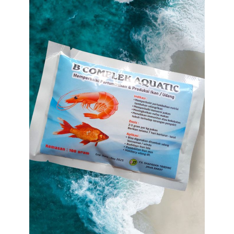 Vitamin Ikan B Complek Aquatic 100 gr