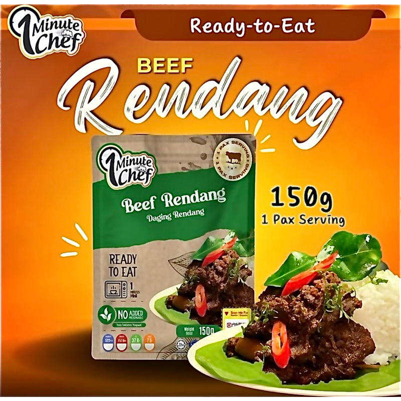 

READY TO EAT 1 Minute Chef Rendang Premium