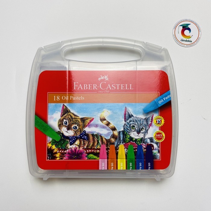 

Crayon Krayon Oil Pastels Faber Castell 18 warna Eco Trans