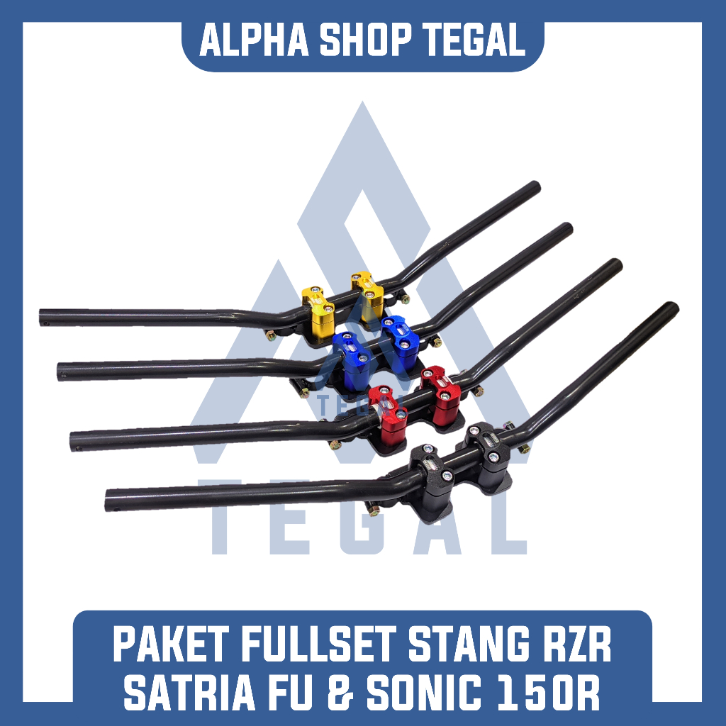 Stang RZR Fullset Satria Fu Dan Stang RZR Sonic 150 R Fullset Stang RZR Satria Fu Injeksi Karbu Face