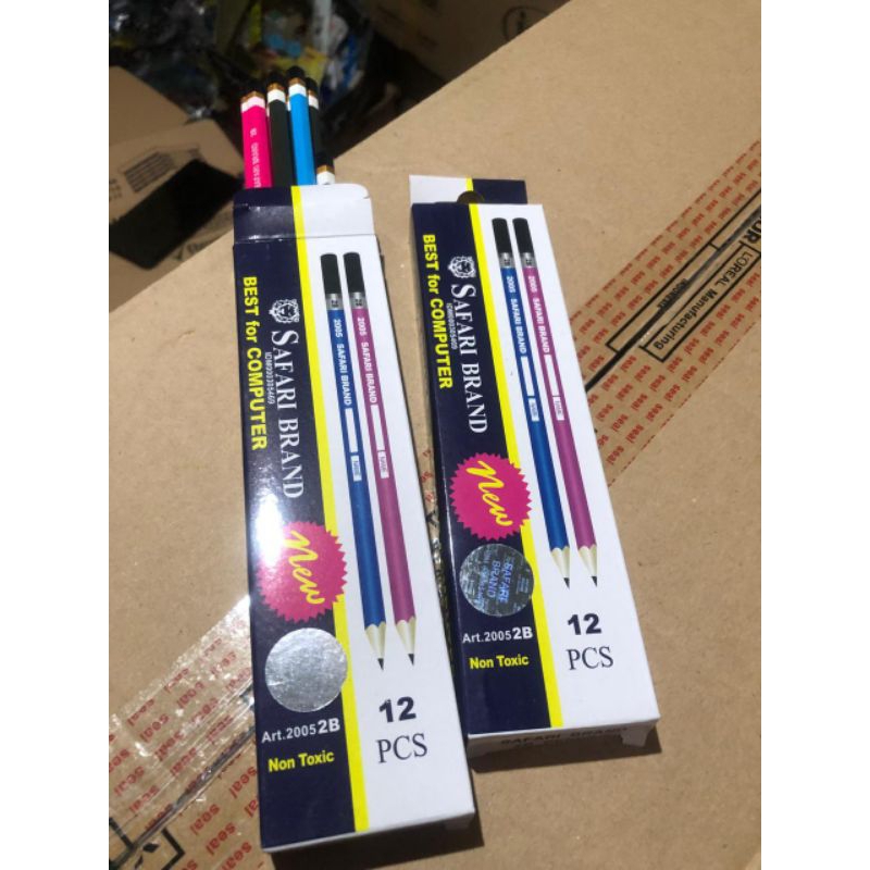 

(12pcs)Pensil Safari Brand 2B || Pensil 2B Murah