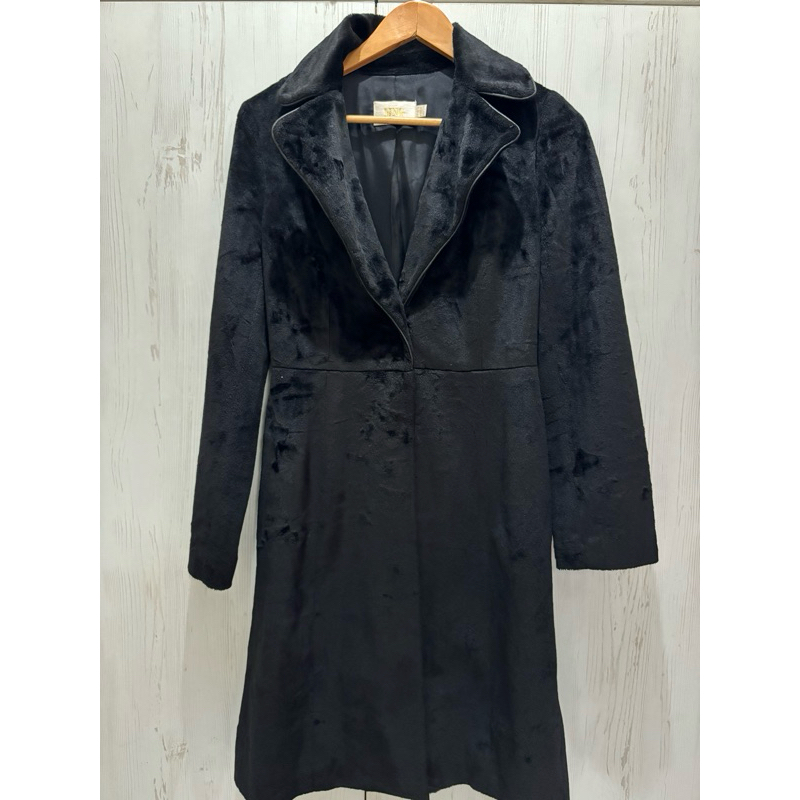 Mango Black Wool Coat