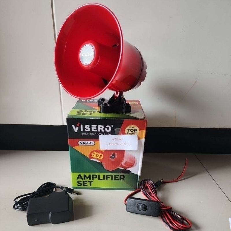 Amplifier set speaker corong megaphone toa Visero VAM 11 USB Bluetooth Mic Rekam suara