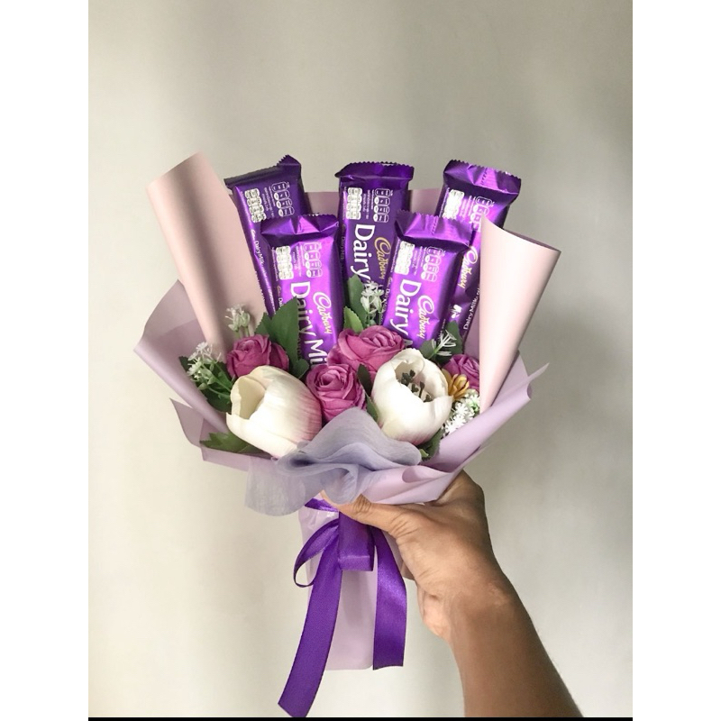 

Buket snack dan bunga